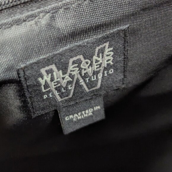 Wilsons Leather Pelle Studio Black Soft Leather Backpack Purse - Picture 13 of 16